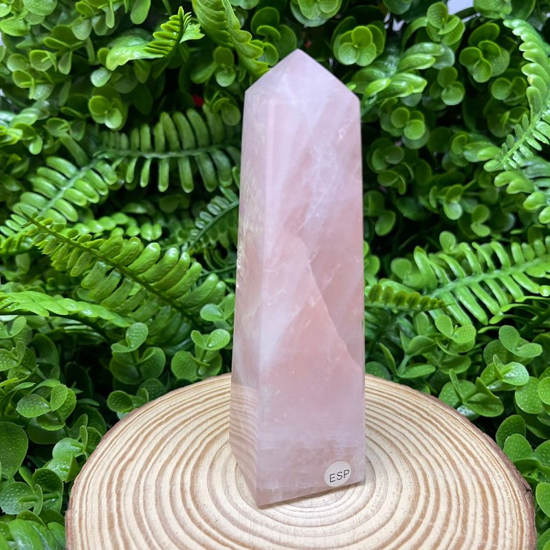 Naturale Rosa Quarzo Rosa Obelisco Bacchetta Di Cristallo Torre Pietre - Foto 6